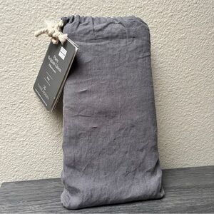 New Bed Bath & Beyond The Threadery Belgian Linen Pillowcases, Gray, King
